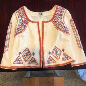 Lucky Brand Irving & Fine STUNNING Beaded Jacket